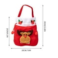 thumbnail image 3 of onlyliua para Interior/Exterior Bolsas Navideñas con Asas, Bolsas de Comestibles Reutilizables para Navidad, Bolsas de Regalo Grandes No Tejidas Multiusos, Bolsas de Compras para Fiestas Navideñas, 3 of 6