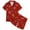 R226-Red, variant on RMGVDSD Girls Clothes 2 Piece Set Girls Pajamas Set Cartoon Print Short Sleeve Shirt And Shorts Sleepwear Set Kids Soft Comfortable Loungewear Outfits 2-3 Years