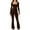 Brown, variant on Kureaily Casual Jumpsuit For Women Dressy V Neck Sleeveless Spaghetti Straps Harem Long Pants Bib Overalls Women's Casual Trousers