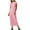 Pink, variant on ZZwxWA T Shirt Dresses for Women 2025 Maxi Dress Summer Casual Short Sleeve Crewneck Long Dress Beach Simple Solid Dress