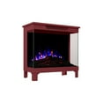 thumbnail image 2 of Modern Ember 24″ 3-Sided Electric Fireplace Stove Heater, Ruby Finish, 2 of 9