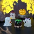 thumbnail image 4 of 12pcs Halloween Luminous Mini Resin Figures Glow in The Dark Tiny Resin Pumpkin Ghost Miniature Figurines for Micro Landscape Fairy Garden Party Decor(2 Set of 6), 4 of 5