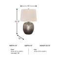 thumbnail image 2 of Bowery Hill Metal Table Lamp in Antique Silver, 2 of 4
