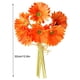 thumbnail image 2 of Paquete de crisantemo artificial Flor de simulación PU Decoración floral Paquete de flores falsas Decoración para el hogar, Naranja Inevent HA7497-07B, 2 of 6
