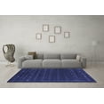 thumbnail image 3 of Ahgly Company Indoor Round Abstract Blue Contemporary Area Rugs, 6' Round, 3 of 4