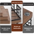 thumbnail image 4 of Bandeja portatoallas para invitados Wican Oak & Iron para baño, 4 of 6