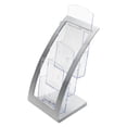 thumbnail image 3 of Deflecto 3-Tier Literature Holder, Leaflet Size, 6.75" W x 6.94" D x 13.31" H, Silver, 3 of 7