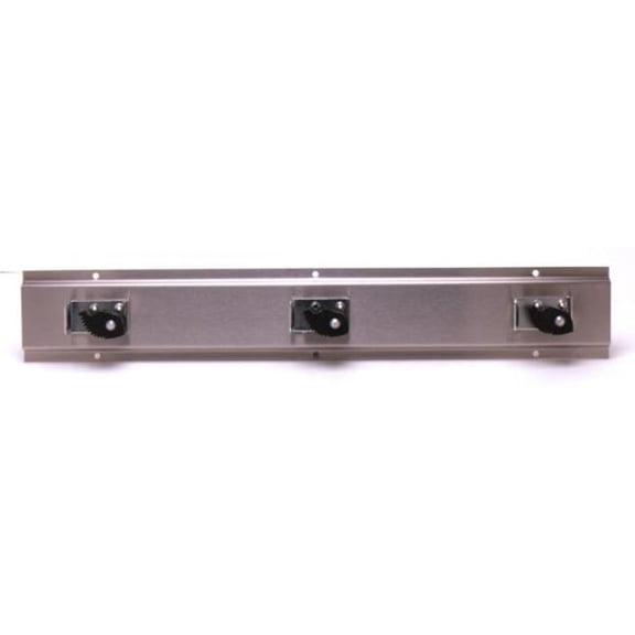 T&S Brass - Mop Hanger, Stainless Steel, Spring-Loaded Rubber Grips (3)