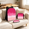 thumbnail image 6 of Kcolen Cute Back To School Backpacks,3 Piece Ice Cream Print Backpack Set Casual Daypack Fashion Lightweight Backpack Set for Daily Use,Hot Pink, 6 of 6