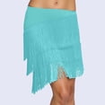 thumbnail image 2 of Angala Carnival Fringe Skirt Bohemian Style Asymmetrical Hem Mini Skirt With Flowy Tassel Details For Casual Party Wear Beautiful Stylish Women's Skirt, 2 of 4