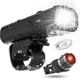 thumbnail image 1 of Luces de bicicleta, luces delanteras y traseras recargables por USB con más de 8 horas de duración de batería, luces de bicicleta para ciclismo nocturno, adecuadas para todas las bicicletas, montaña,, 1 of 4
