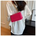 thumbnail image 2 of Sac à Main Carré pour Femmes, Mode Simple, Couleur Unie, Broderie Diamant, Chaîne, Sac d'Été, 2 of 6
