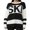 Black, variant on Fall Winter Women Long Sleeved Letter Print Knit Sweater Pullover
