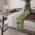 thumbnail image 4 of Watercolor Forest Table Runner,Watercolor Woodland Forest Mountains Rustic Dining Table Ruuner Home Kitchen Party Living Room Table Decoration 13x108 inch, 4 of 6