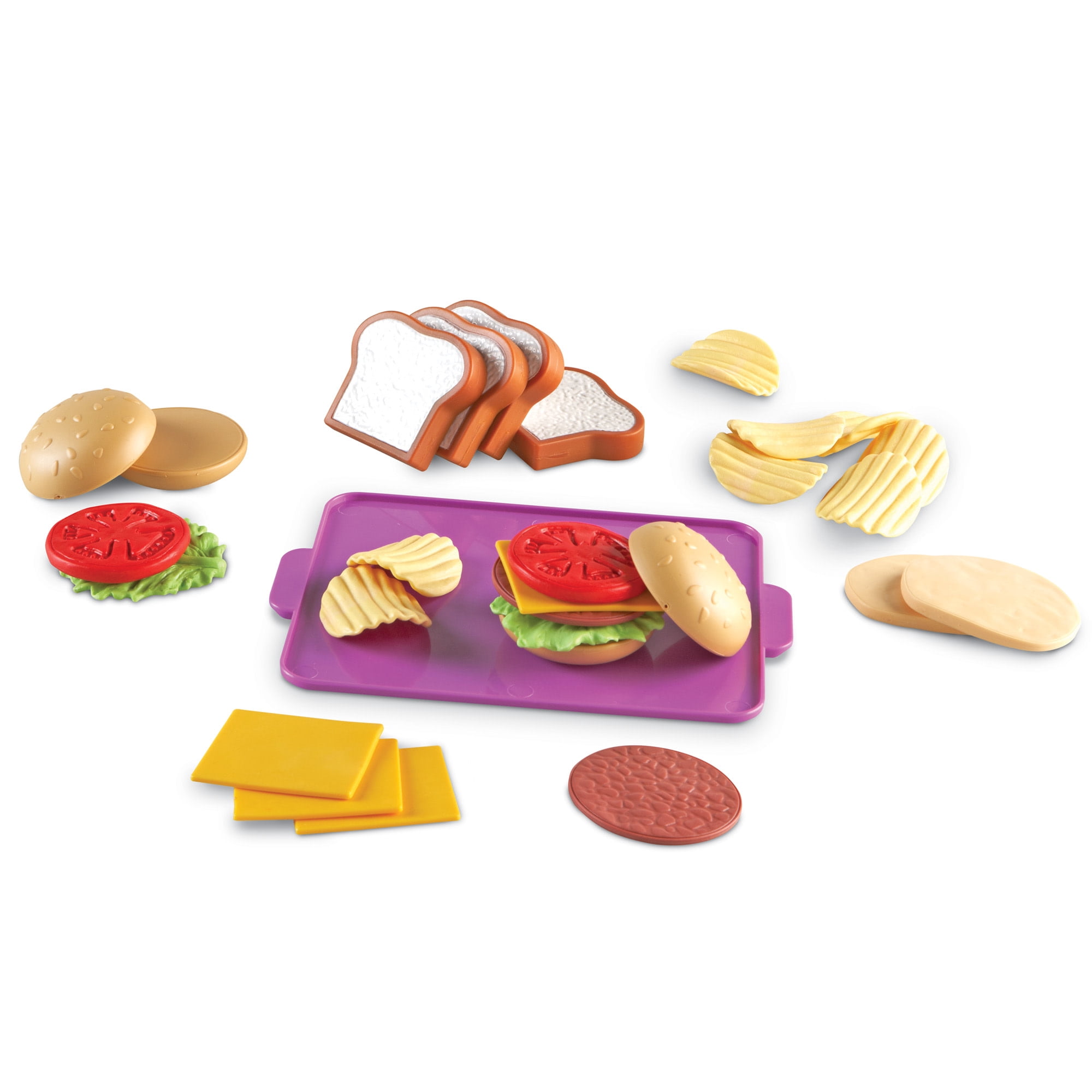 Learning Resources New Sprouts Super Sandwich Set, Play Food, Ages 18 Months +