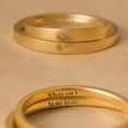 thumbnail image 4 of Couples Fingerprint Love Ring Gold Tone Alloy Promise Anniversary His And Hers Matching Jewelry Quality Classy, 4 of 5