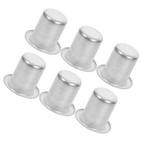 6 Pcs Candle Holder Liner Ornaments for Crafts Bulk Candles Taper Banquet Silver