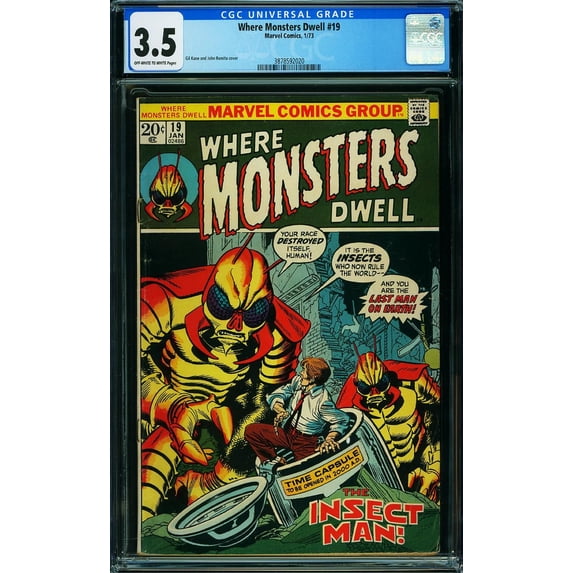 Where Monsters Dwell #19 - CGC 3.5 Comic Book