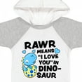 thumbnail image 4 of Inktastic Rawr Means I Love You in Dinosaur Valentine Boys or Girls Baby Bodysuit, 4 of 5