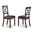 thumbnail image 4 of East West Furniture Lynfield 7-piece Dining Table and Chair Set in Cappuccino, 4 of 6