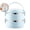 Blue, variant on VQPeo Portable Stainless Steel Lunch Box, Circular Insulated Bento Jar, Fresh-Keeping Food Container for Office Workers' Meals