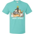 thumbnail image 3 of Inktastic Merry Catmas with Cat Tree and Yellow Star T-Shirt, 3 of 5