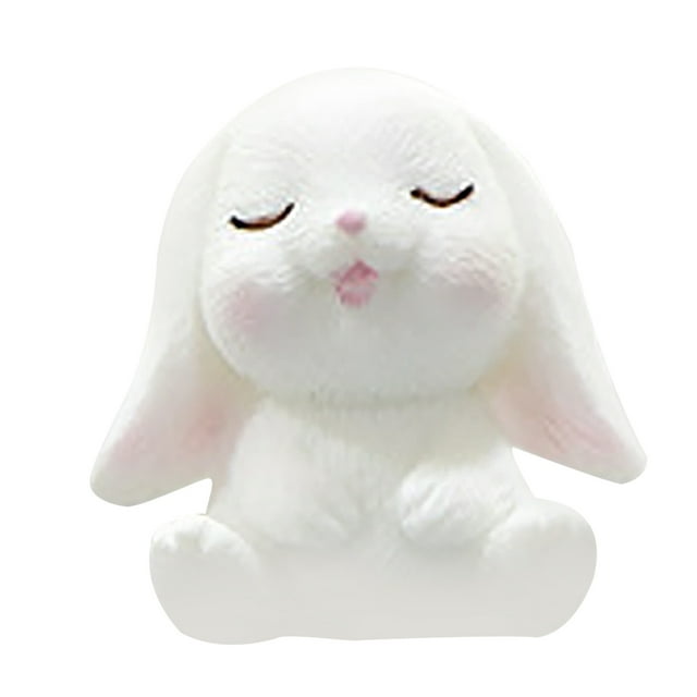 Small Cute Rabbit Gardening Succulents Resin Decorative Ornaments