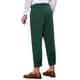 thumbnail image 3 of Pantalones de vestir recortados INSPIRE CHIC para hombres con cintura elástica sólida y largo hasta el tobillo Verde 36, 3 of 4