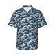 thumbnail image 1 of Balery A Japanese Great Wave Camisas hawaianas de manga corta para hombre, camisas playeras de corte holgado, camisas de vacaciones con botones,Large, 1 of 7