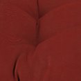 thumbnail image 2 of Jordan Manufacturing 43" x 19" Canvas Brick Crimson Solid Rectangular Tufted Outdoor Wicker Settee Bench Cushion with Rounded Back Corners, 2 of 8