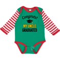 thumbnail image 3 of Inktastic Congrats My Uncle Graduated with Cap Boys or Girls Long Sleeve Baby Bodysuit, 3 of 5