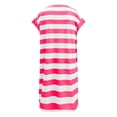 thumbnail image 6 of Dresses for Women Striped Summer Dresses 2024 Crewneck Cap Sleeve Color Block Casual A Line Tshirt Dress with Pockets, 6 of 7