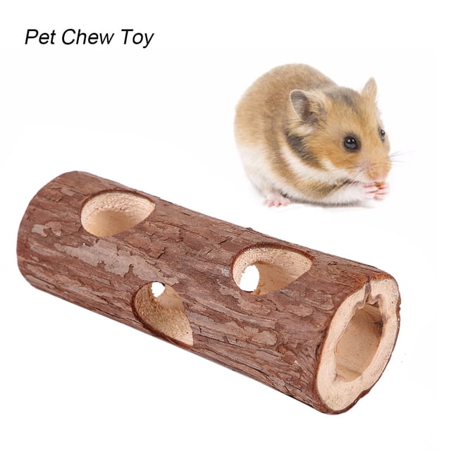 Juguete masticable para mascotas, túnel de madera para ejercicio de hámster, tubo de ejercicio, túnel de hámster, tecnología de vanguardia Jadeshay A