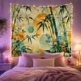 thumbnail image 2 of Bamboo Botanical Tapestry with Leaves and Coordinated Floral Designs, 2 of 7