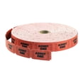 thumbnail image 1 of Roll Tickets Maco Admit, un solo rollo rojo, 1 of 1