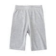 thumbnail image 4 of MGDXOX Girls Printed Athletic Biker Shorts High Waist Stretchy Soft Knee Length Shorts Breathable Bottoms for Sports Running and All Season Casual Wear Gray 4 Years, 4 of 9