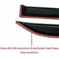 thumbnail image 4 of Deebior Original Ventvisor 4pcs Side Window Visors, Outside Mount Good Looking Tape-On Rain Guards Set, Vent Shade Deflectors Compatible with 2002-2006 Honda CR-V 94459, 4 of 9