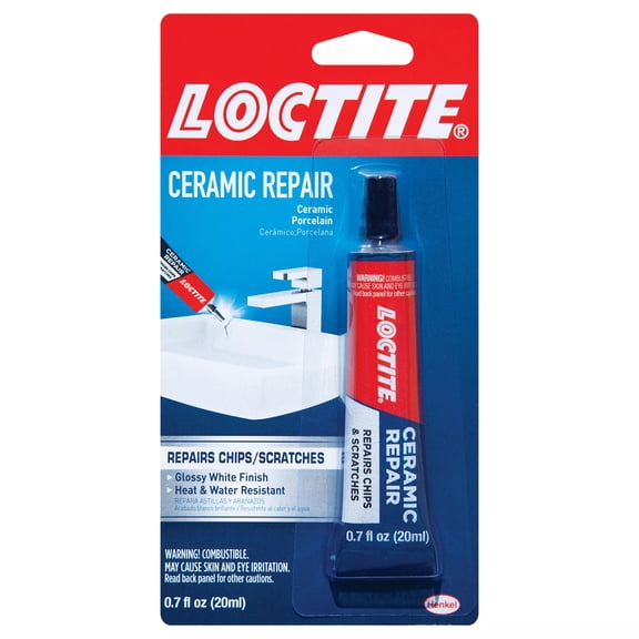 Loctite Ceramic Repair Glue, Pack of 1, White 0.70 fl oz Tube