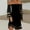 Black, variant on Women Dresses Solid Sexy Dresses Strapless Long Sleeved Fashion Dresses Black Trendy Skirt Size L