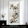 thumbnail image 5 of 17.71 x 39.37 White Plum String Pattern Frosted Removable Reusable Window Film, 5 of 7