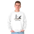 thumbnail image 4 of Drop BBQ Steak Funny Lifestyle Men's Crewneck Sweatshirt Brisco Brands M, 4 of 6