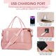 thumbnail image 5 of Bolsa de viaje WANDF para Spirit Airlines con puerto USB, color rosa, 5 of 9
