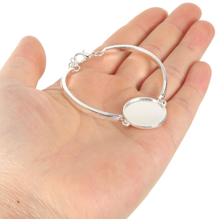 Bracelet, Sublimation 5 Blank Charm Bracelet Zinc Alloy