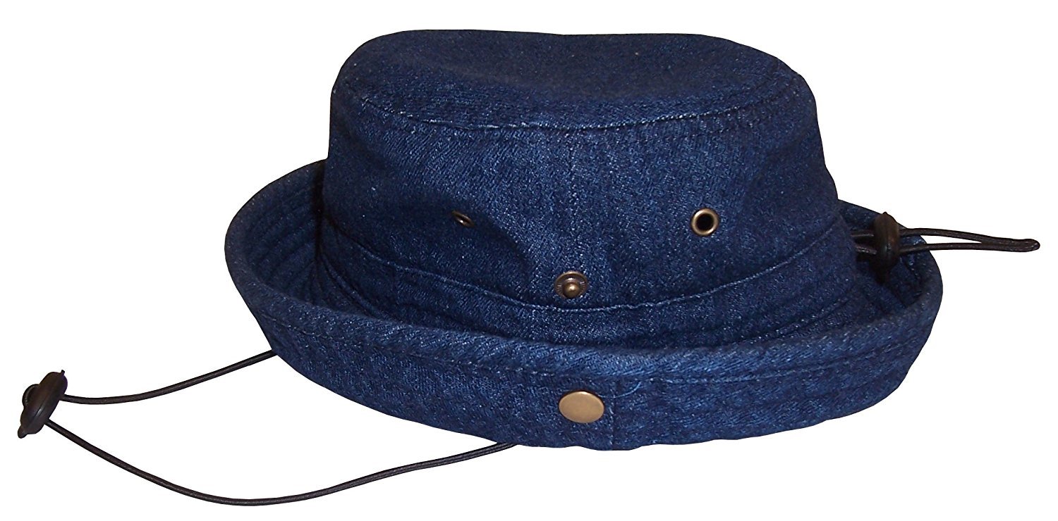 NICE CAPS Kids Distressed and Washed Denim Cotton Bucket Hat - image 1 of 2