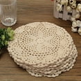 thumbnail image 6 of 12Pcs Vintage Cotton Mat Round Hand Crocheted Lace Doilies Flower Coasters Lot Household Table Decorative Crafts Accessories, 6 of 7