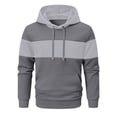 thumbnail image 4 of Timoontee Mens Hoodies Fall Warm Sweatshirts Long Sleeve Pullover Tops Spring Tops Casual Athletic Sweatshirts for Hiking Jogging Gray XXXL, 4 of 7