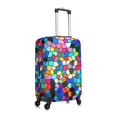 thumbnail image 3 of Haiem Colorful Tie Dye Stained Glass 2 Luggage Cover,Durable, Washable Suitcase Protector With Anti-Scratch Technology - Keep Your Luggage Looking New Medium, 3 of 9
