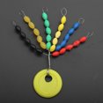 thumbnail image 2 of Caoutchouc Space Beans Bobber Coloré Stable Ovale Design Float Space Beans pour Fishing, 2 of 7