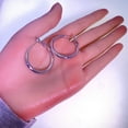 thumbnail image 2 of Hoop Earrings for Women,925 Sterling Silver Hypoallergenic Post Hoops 30mm,Classic Polished Earring Chunky with Lightweight Comfort for Everyday Wear, 2 of 7