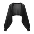 thumbnail image 4 of Cárdigan de punto de seda de hielo francesa resistente al sol para mujer, chaqueta fina de verano, chaleco, falda con tirantes, chal, blusa a juego, 4 of 5